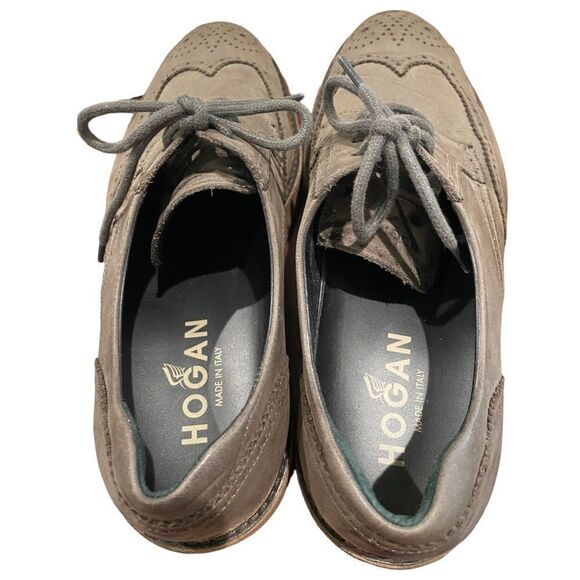 HOGAN Men's Leather Lace Oxford Loafers 8.5 - Picture 6 of 7